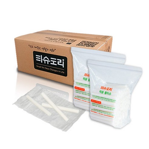 티슈도리 스펀레이스 덕용 일회용 물티슈 50g x 125매, 8개