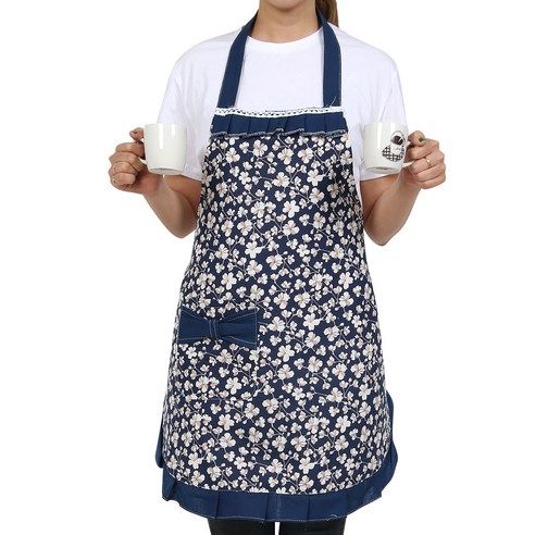 빅리본 방수앞치마, 핑크, 1개