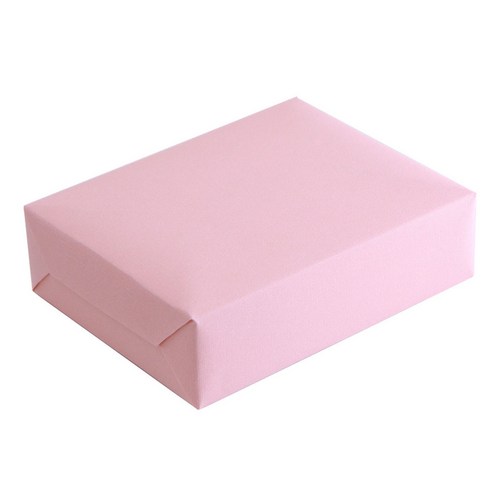 고급 엠보싱 포장지 54 x 78 cm, 피치핑크, 6개