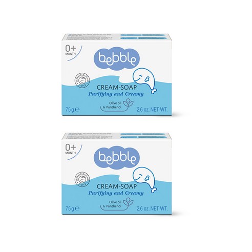 베블 크림 유아 비누, 75g, 2개