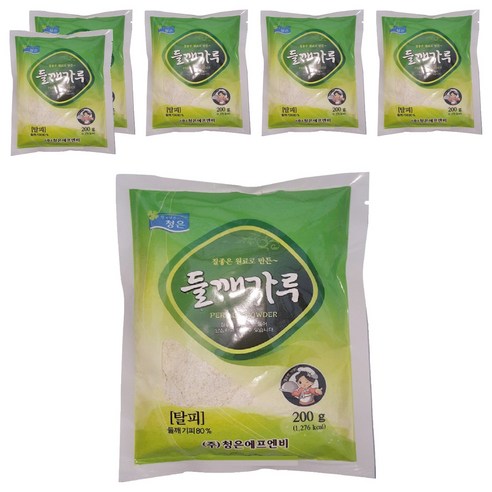 청은에프엔비 들깨가루, 200g, 6개