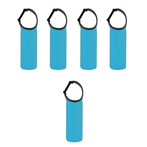 블럭마트 네오플랜 보온보냉 물병주머니 클립형 550ml, 블루, 5개