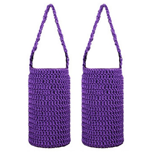 블럭마트 니트 보틀주머니 Large 700~1000ml, 퍼플, 2개