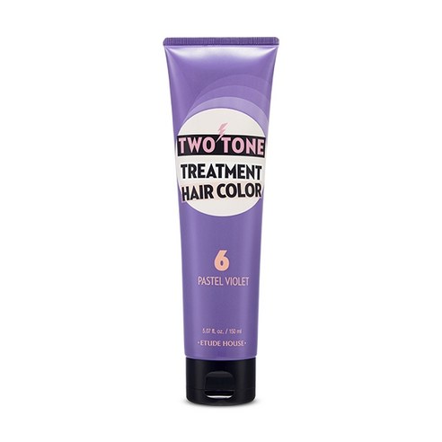 에뛰드하우스 투톤트리트먼트 헤어컬러 염모제 150ml, 6호 파스텔 바이올렛, 1개
