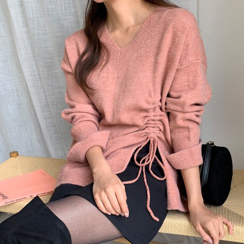 엔비룩 여성용 카인 브이 셔링 니트