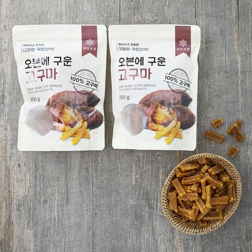 오븐에 구운 고구마말랭이, 350g, 1개