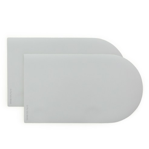 퍼니메이드 가죽 테이블매트 러너 다이닝 2p, 라이트그레이, 45 x 26 cm