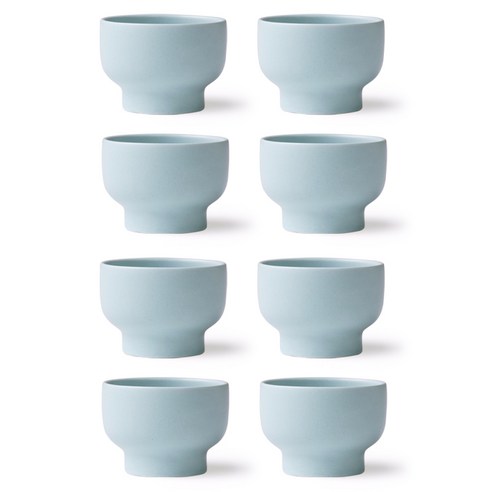 보울보울 국산 볼볼 홈파티 소주잔 60ml, 스카이블루, 8개