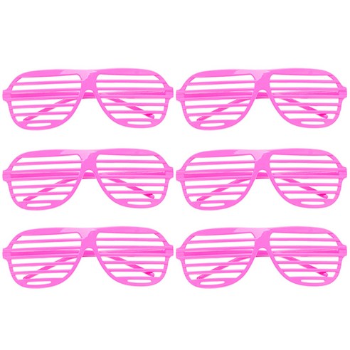 리빙다 파티 셔터 안경, 블루, 6개