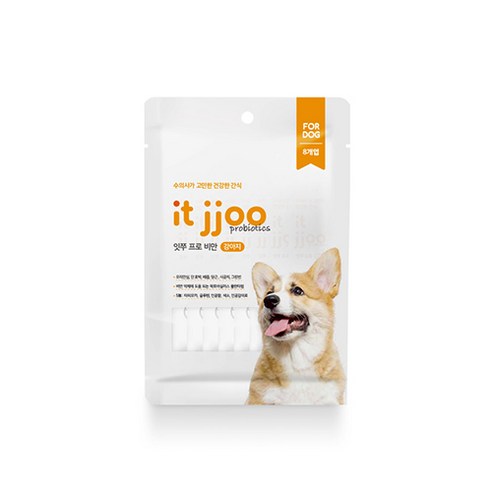 핏펫 잇쭈 프로 도그 비만 간식 10g, 오리안심 혼합맛, 8개