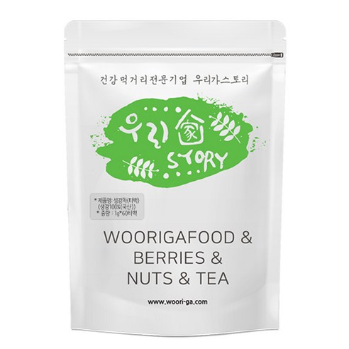 우리가스토리 전통 한방 생강차 티백, 1g, 60개입, 1개