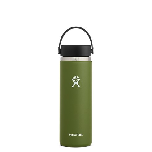 하이드로플라스크 와이드마우스 보온보냉병, 올리브, 591ml
