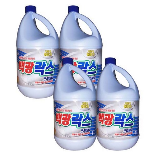 트레펑 백광 락스, 4L, 4개