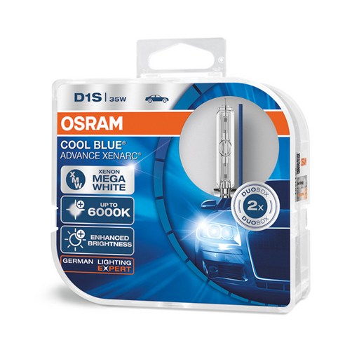 오스람 자동차 HID세트 어드벤스 D1S 6000K CBA D1S, 쿨블루, 1세트