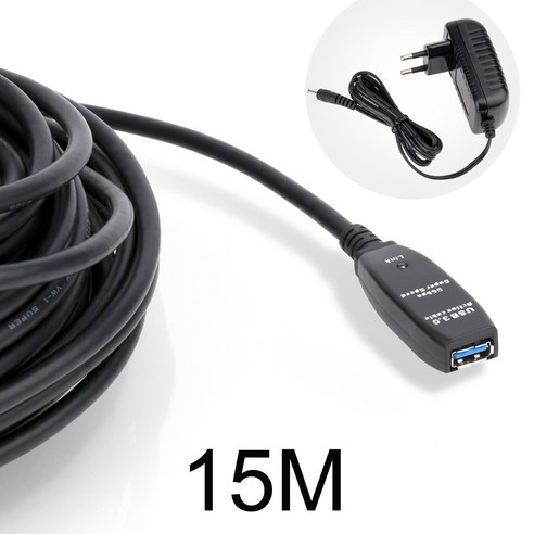 최고의 전송 속도와 안정성을 제공하는 USB3.0 리피터 유전원 케이블
