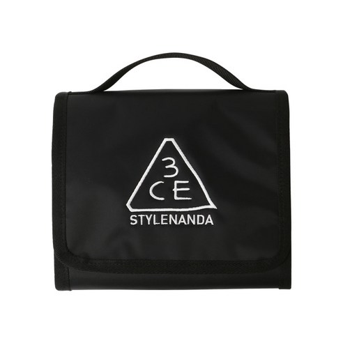 3CE 워시 백 브러쉬 파우치 스몰, BLACK, 1개