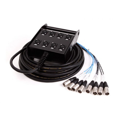 EWI PSX 박스형 멀티 스네이크 케이블, PSX-8-15M, 혼합색상