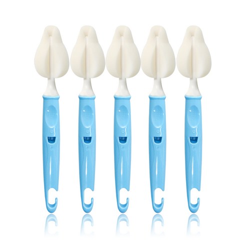 리에또 필터폼 젖꼭지세척솔 고리형, 5개, 스카이