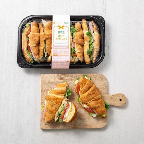 쉐푸드 햄치즈 크로와상 샌드위치 1개, 590g 
냉장/냉동/간편요리
