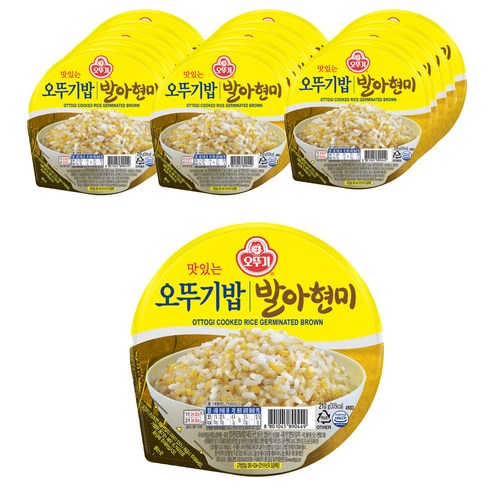오뚜기 발아현미밥 18개 세트, 210g 
면/통조림/가공식품