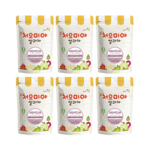 쌀과자마을 처으미야 퍼핑 과자, 자색고구마, 6개, 50g