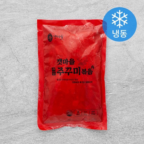 갯마을 매콤 주꾸미볶음 (냉동), 500g, 1팩