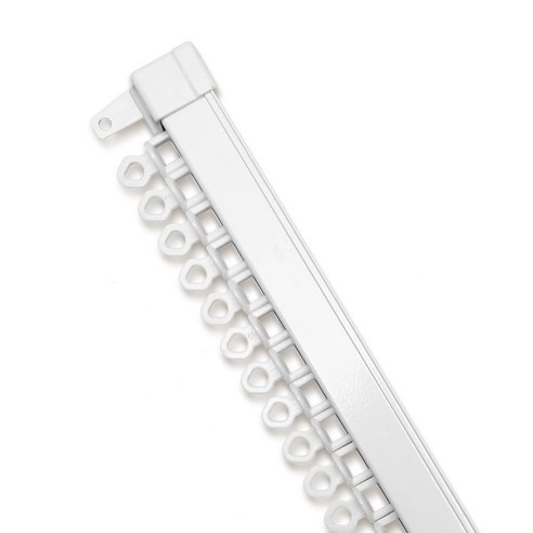 윈도우드레스 암막 커튼레일 6자, 화이트, 95~180cm