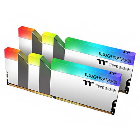 써멀테이크 TOUGHRAM RGB 데스크탑용 PC4-35200 CL19 DDR4 8GB x 2p 화이트, PC4-35200 CL19 TOUGHRAM RGB, 2개