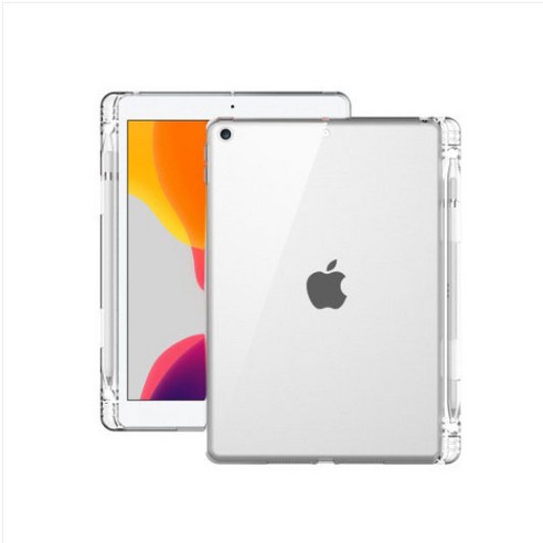 애플 펜슬 수납 젤리 태블릿PC 케이스, 투명