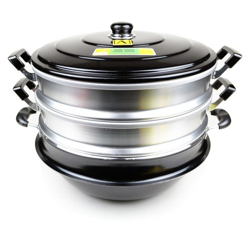 쿡앤쿡 킹스타 3단 찜솥, 28cm