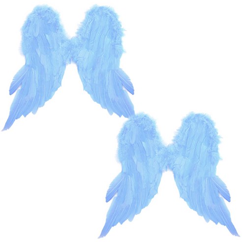 파티용 큐티 천사 날개, 블루, 2개