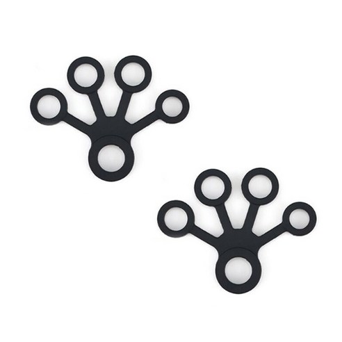 핸드요가 실리콘 손가락 악력기 12g x 2p, 블랙