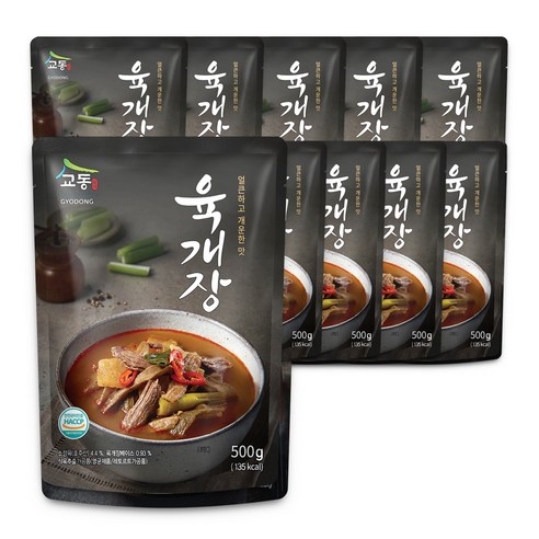 교동식품 육개장, 500g, 10개