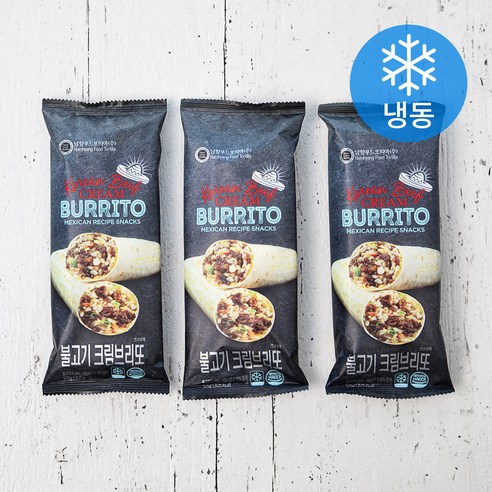 남향또띠아 불고기 크림브리또 (냉동), 125g, 3개
