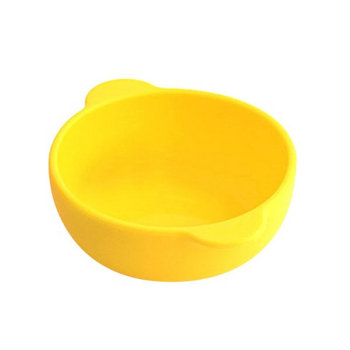안전하고 편리한 실리콘 시리얼볼, 상큼한 레몬빛으로 시작하는 아침
