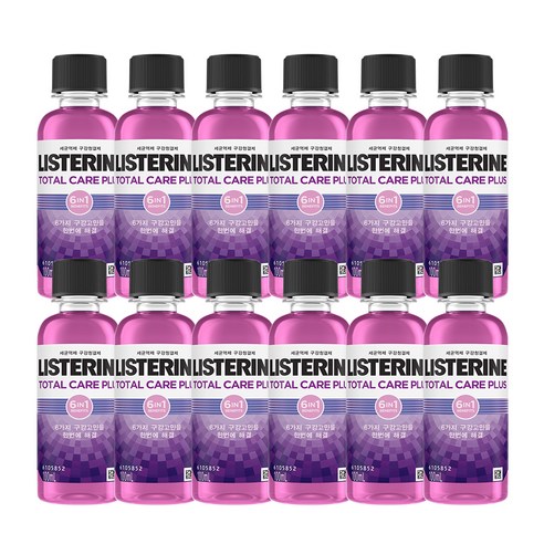 리스테린 토탈케어 플러스 구강청결제, 100ml, 12개