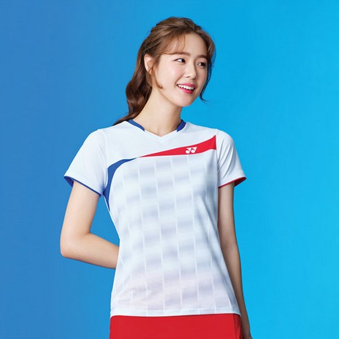 요넥스 여성용 배드민턴 라운드 티셔츠 201TS002F