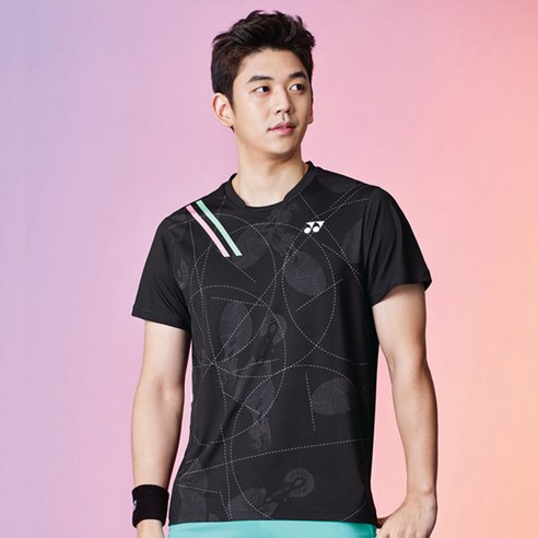 요넥스 남성용 라운드 반팔 티셔츠 201TS033M