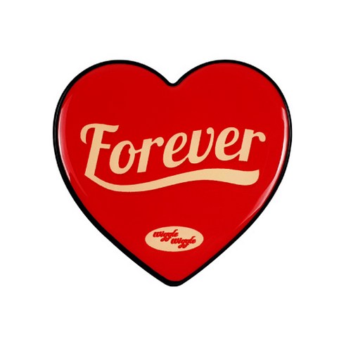 위글위글 하트 그립톡 휴대폰 거치대, Forever Love, 1개