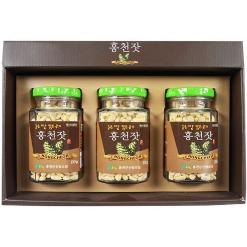 홍천군산림조합 홍천잣, 100g, 3개
