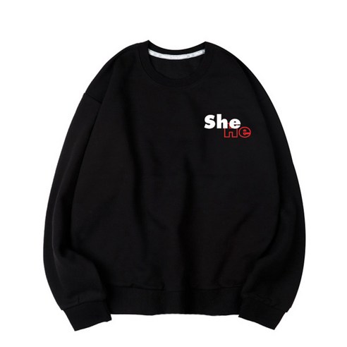 벤힛 HE SHE 커플 특양면 맨투맨