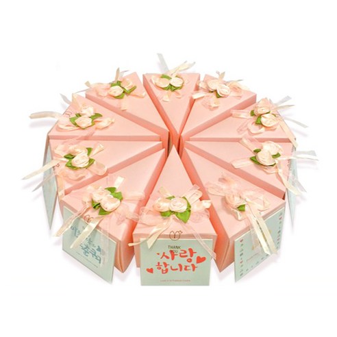 생일케익상자 포춘쿠키 핑크 5g x 20p + 미니카드 랜덤발송 세트, 1세트