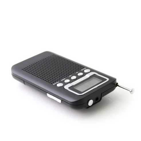 롯데알미늄 핑키9 휴대용 디지털 라디오 60g, PINGKY-9, 블랙