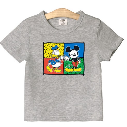 뉴욕꼬맹이 아동용 도널드와 미키 반팔 소프트 티셔츠 G058