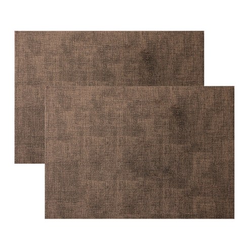 마켓피오 주방 유럽스타일 가죽매트 2p, 타입1, 43 x 31 cm