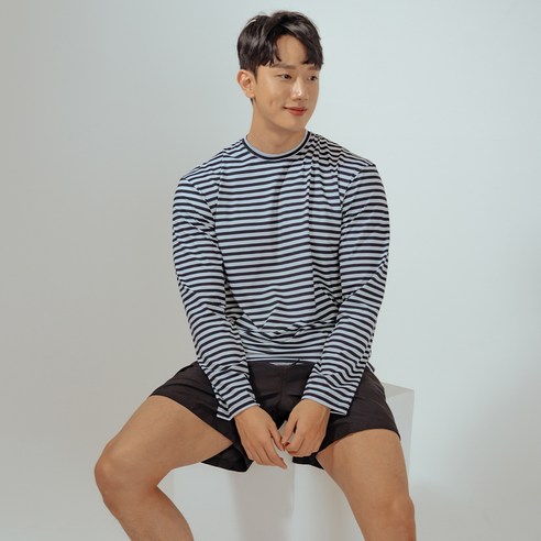 벤디스 남성용 보이밋걸 래쉬가드 상의 M226 + 비치팬츠 단색 A105 세트