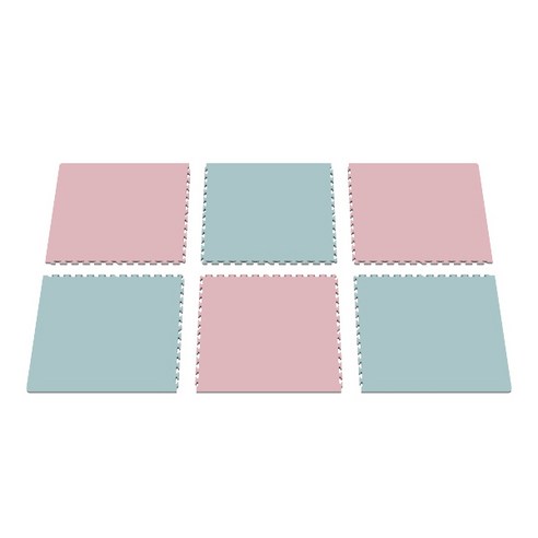 놀라매트 6p, 핑크 + 블루, 1세트