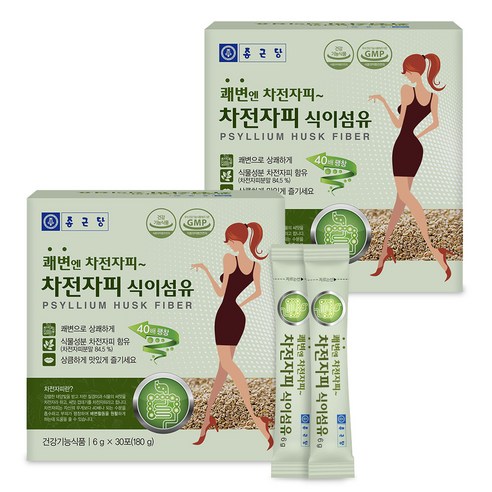 종근당 쾌변엔 차전자피 식이섬유, 6g, 60포