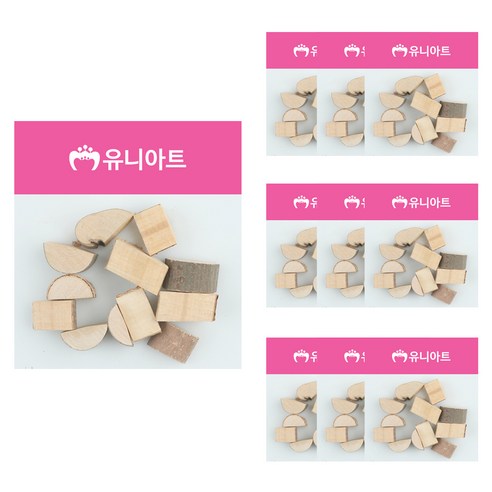 유니아트 천연나무조각, 39번, 10개