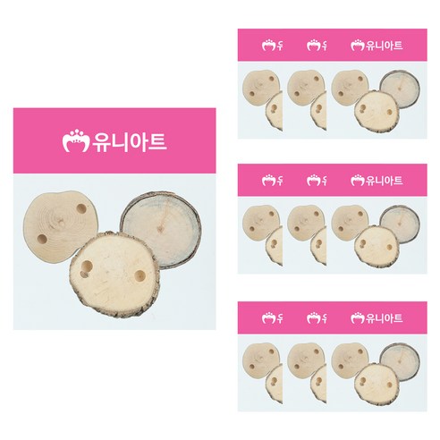 유니아트 천연나무조각 49번, 10개